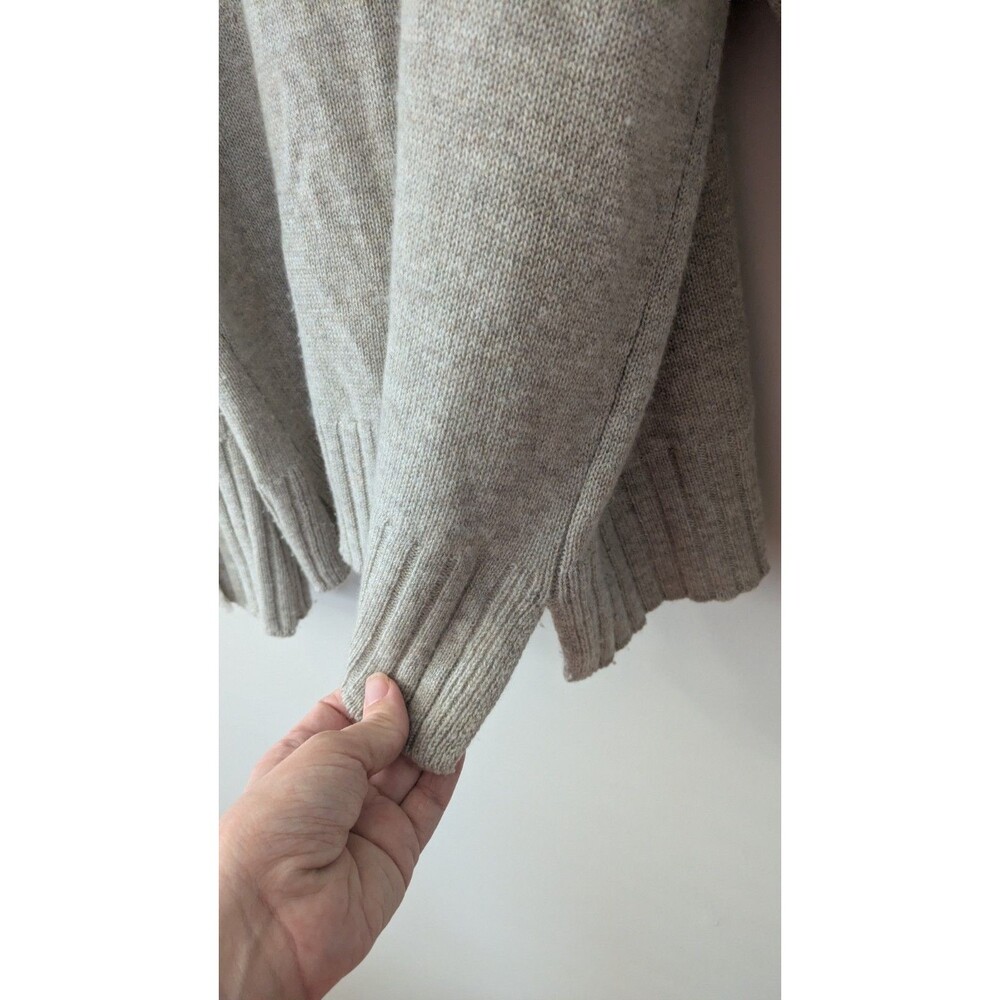 Brochu Walker Wool Cashmere Knit Turtleneck Sweater Large Relaxed Layering - Picture 3 of 11